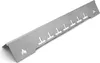 A stainless steel heat plate for a grill, shown at an angle on a white background. Produktbild-Vorschau