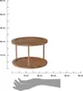 Excellent Houseware Drehteller Bambus 25x18 cm Dekoration Produktbild-Vorschau 3
