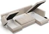 U-Sofa mit Schlaffunktion Foresta, Ottomane, Beige Produktbild-Vorschau 4