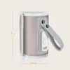 A product shot of a portable baby bottle warmer with dimensions indicated. Produktbild-Vorschau