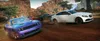 A racing game scene with multiple cars on a dirt track. Produktbild-Vorschau