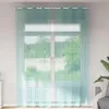 vidaXL Voile Rideaux avec oeillets 2 pcs. Turquoise Voir les images du produit 2