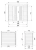 TIMBELA M311F1 Abri De Jardin En Bois 2,22 m², Cabane De Voir les images du produit 5