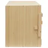 vidaXL Nid de poule 3 compartiments 72 x 33 x 38 cm Pin Voir les images du produit 15