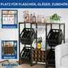 DanDiBo Getränkekistenregal 4 Kisten mit Ablage Schwarz Produktbild-Vorschau 4