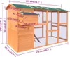 vidaXL Poulailler en bois 295x163x170 cm Voir les images du produit 10