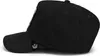 A black trucker cap is shown from the side against a white background. Produktbild-Vorschau