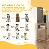 Bramka ochronna dla psa PawHut, wolnostojąca, z nóżkami, Podgląd zdjęcia produktu 3