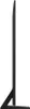 A side profile view of a black television on a stand, against a white background. Voir les images du produit