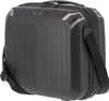 A studio shot of a gray travel cosmetic bag. Anteprima dell’immagine prodotto