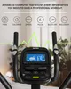 Close-up of an exercise machine's console with feature icons and text. Produktbild-Vorschau
