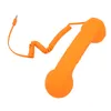 An orange retro-style telephone handset with a coiled cord and a 3.5mm jack. Náhled obrázku produktu