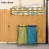KOTARBAU® Supporto per sacchi dei rifiuti Doppio cestino 33 Anteprima dell’immagine prodotto 3