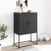 vidaXL Highboard Schwarz 68,5x38,5x107 cm Stahl Produktbild-Vorschau 3