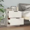 vidaXL Comodini 2 pezzi. Materiale a base di legno bianco Anteprima dell’immagine prodotto 9