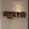 Massivholz Multifunktionale Wandgarderobe Wandhaken Produktbild-Vorschau 2