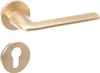 A gold-colored door handle and keyhole escutcheon are shown against a white background. Produktbild-Vorschau