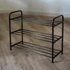 Półka na buty czarna 3 piętrowa Podgląd zdjęcia produktu 8