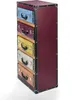 Kobolo Kommode Regal in Kofferoptik - Bunt - 5 Fächer - Produktbild-Vorschau 3