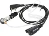 A close-up product shot of a two-pin security earpiece with a coiled acoustic tube. Produktbild-Vorschau