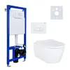 Aloni Wand-WC AL5509Komplett 35x35x51 cm, Hänge-WC mit Produktbild-Vorschau 1