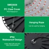 Collage of images showing features of a grow light. Produktbild-Vorschau