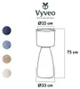Vyveo - Blumentopf Pillar - Créme - 33x75 Produktbild-Vorschau 2