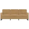 vidaXL 3-Sitzer-Sofa Braun 180 cm Samt Produktbild-Vorschau 3