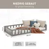 Lit D'Enfant 90x200 cm Lit Montessori avec Barriere en Bois Voir les images du produit 3
