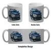 Polizeiauto mit Blaulicht Glitzer-Kaffeebecher Produktbild-Vorschau 4