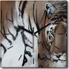 Coloray Uhr auf Leinwand 30x30 cm Wand Uhr Dekoration Produktbild-Vorschau 1