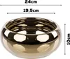 Bloempot, keramische schaal, gouden glans, diameter 19,5 Productafbeelding-voorbeeld 2