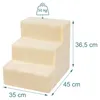 Relaxdays Hundetreppe, 3 Stufen, HxBxT: 36,5 x 35 x 45 cm, Produktbild-Vorschau 4