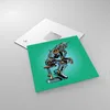 Bilder auf glas - Roboter Illustration Karikatur Comic - Produktbild-Vorschau 2