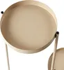 BELIANI Doniczka na stojaku beżowa metalowa 21 x 42 x 60 cm Podgląd zdjęcia produktu 5
