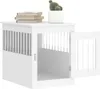 vidaXL Gabbia per cani in stile arredamento bianco 55x75x65 Anteprima dell’immagine prodotto 5