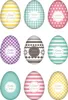 HERMA Oster Sticker TREND "Eierset bunt" 3 Blatt à 9 Produktbild-Vorschau 2