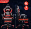 Puluomis Gaming Stuhl mit Massage und Fußstütze, Bürostuhl Produktbild-Vorschau 6