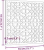 vidaXL Zahradní nástěnná dekorace 55x55 cm Corten Steel Náhled obrázku produktu 6