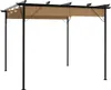 vidaXL Pergola s výsuvnou střechou Taupe 3x3 m Ocel 180 Náhled obrázku produktu 6