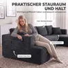 HOMCOM Modulaire U-vormige bank met slaapfunctie, 2 chaise Productafbeelding-voorbeeld 6