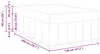 vidaXL Bettrahmen mit Matratze Hellgrau 120 x 200 cm Stoff Produktbild-Vorschau 5