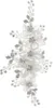 Braut Hochzeit Haarnadeln Silber Blume Haarspangen Perle Produktbild-Vorschau 2