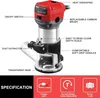 TEENO Fraiseuse à bois 710W 13000-33000 tr/min avec raccord Voir les images du produit 2