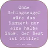 Mr. & Mrs. Panda Tassenuntersetzer Spruch Schlagzeug Produktbild-Vorschau 1