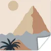 MuchoWow® Poster Pastell - Illustration - Pyramide 75x75 cm Produktbild-Vorschau 1