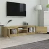 Mobile TV rovere Sonoma 140x40x35,5 cm Materiale a base di Anteprima dell’immagine prodotto 11