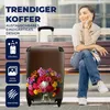 MuchoWow® Koffer Handgepäck Trolley Rollkoffer Kleine Produktbild-Vorschau 2