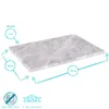A marble serving platter with dimensions indicated. Produktbild-Vorschau
