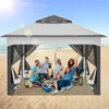 Skladací pavilón Izrielar Pop-up 3,3×3,3×2,68 m – záhradný Náhľad obrázku produktu 11